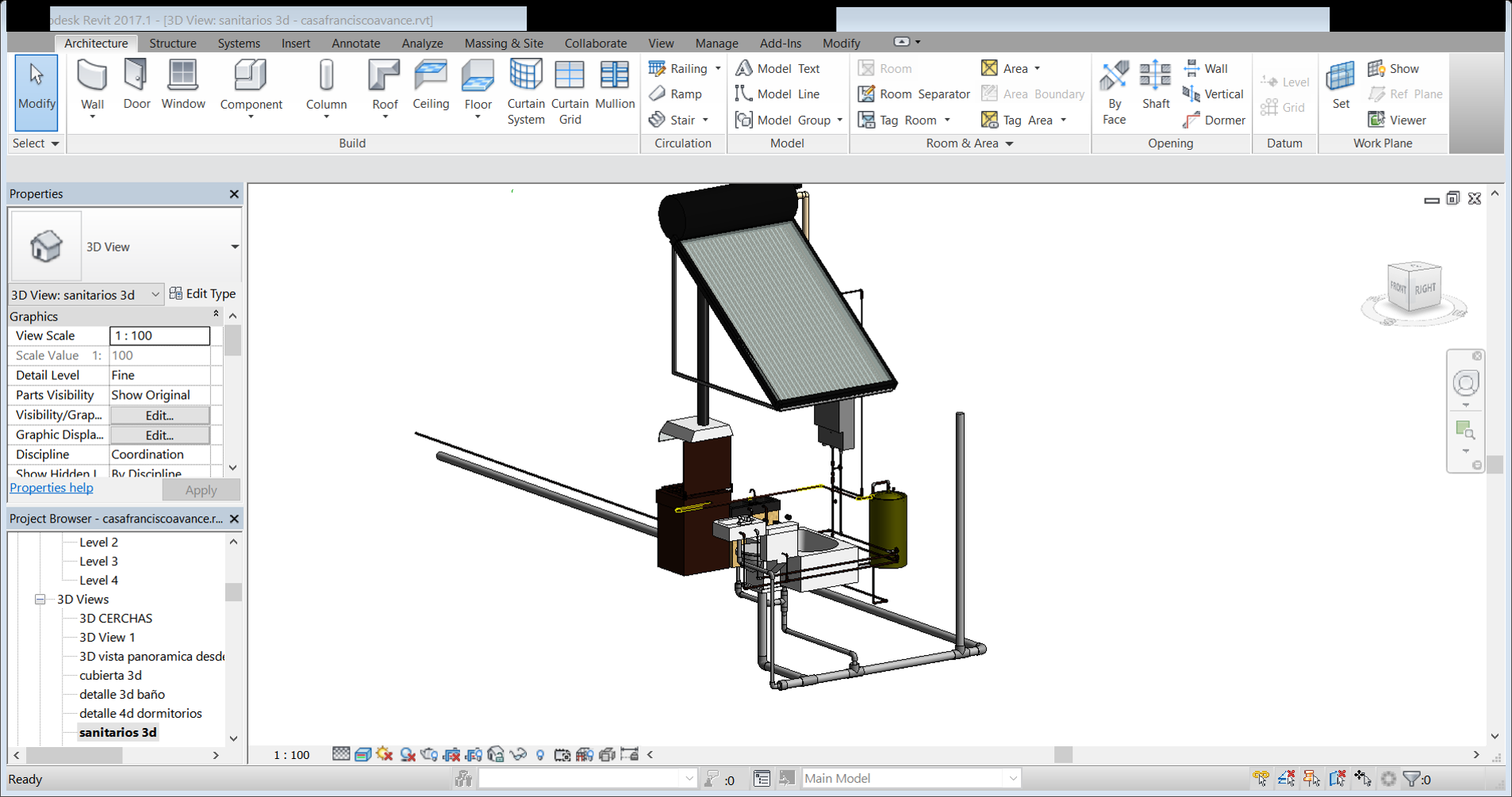 red agua y sanitarios  | Curso Revit MEP (Online)